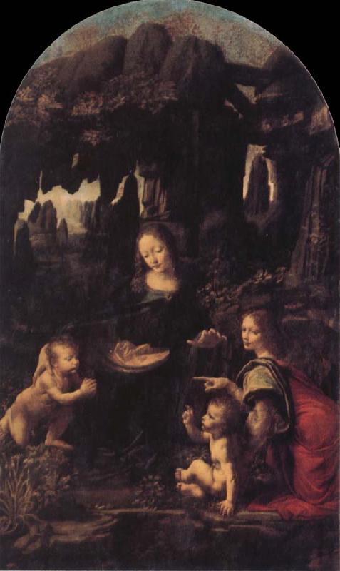 Leonardo  Da Vinci The Virgin of the Rocks